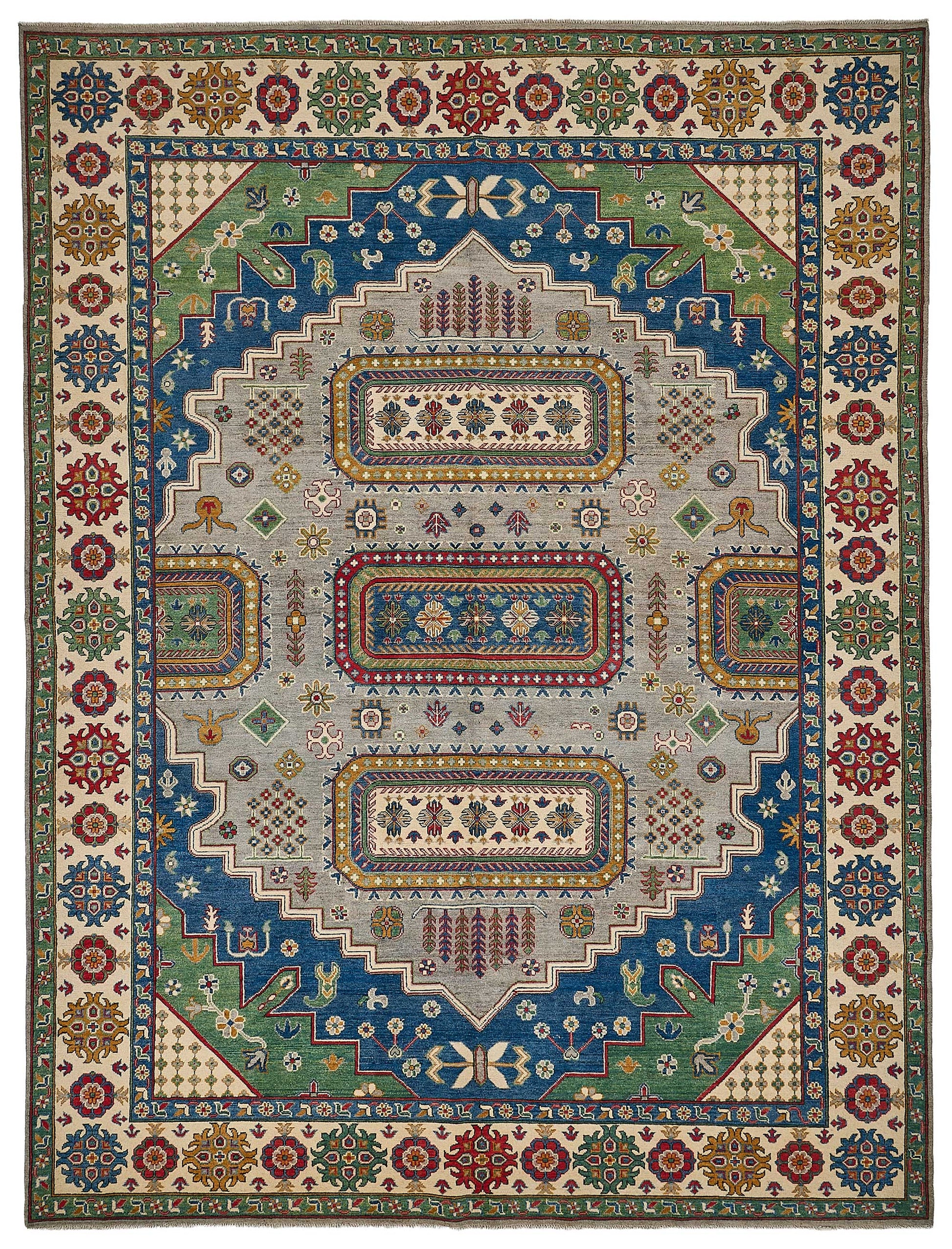 9x12 Beige Medallion Oushak Rug - 51616