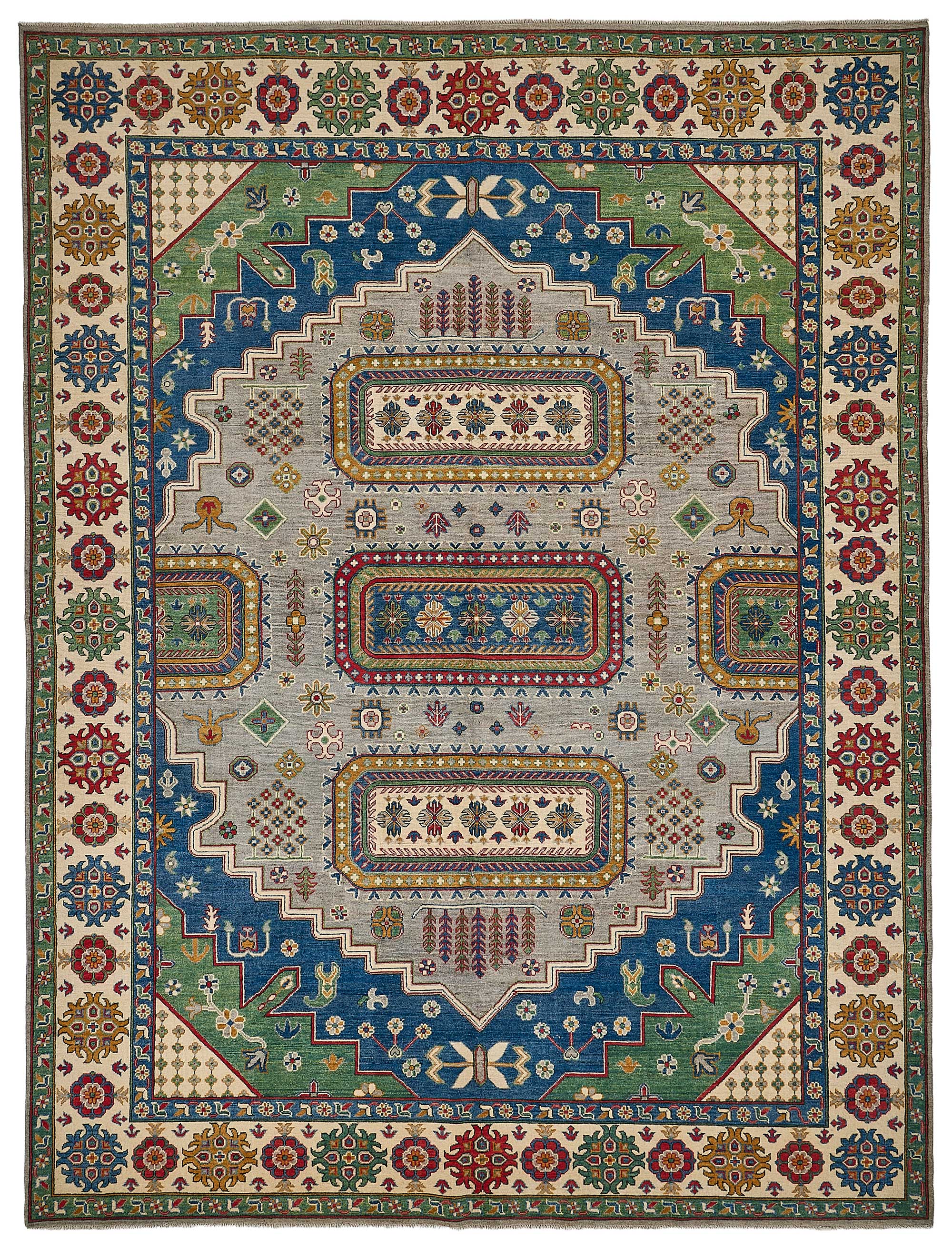 9x12 Beige Medallion Oushak Rug - 51616