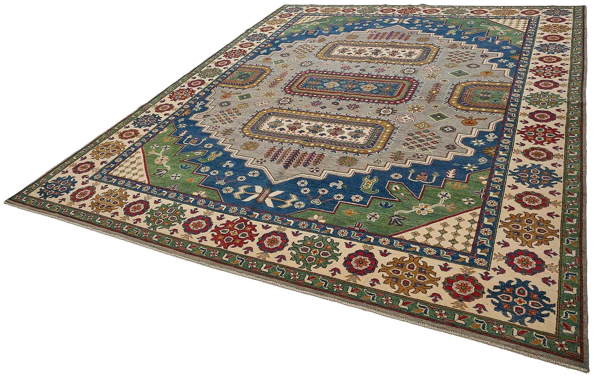 9x12 Beige Medallion Oushak Rug - 51616