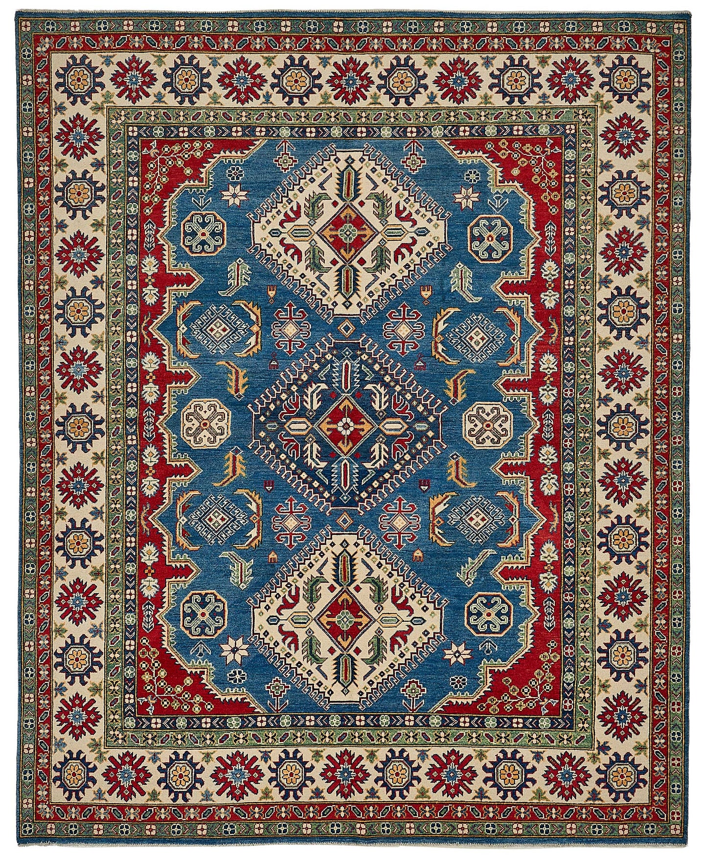 8x10 Blue Traditional Medallion Oushak Rug - 51617
