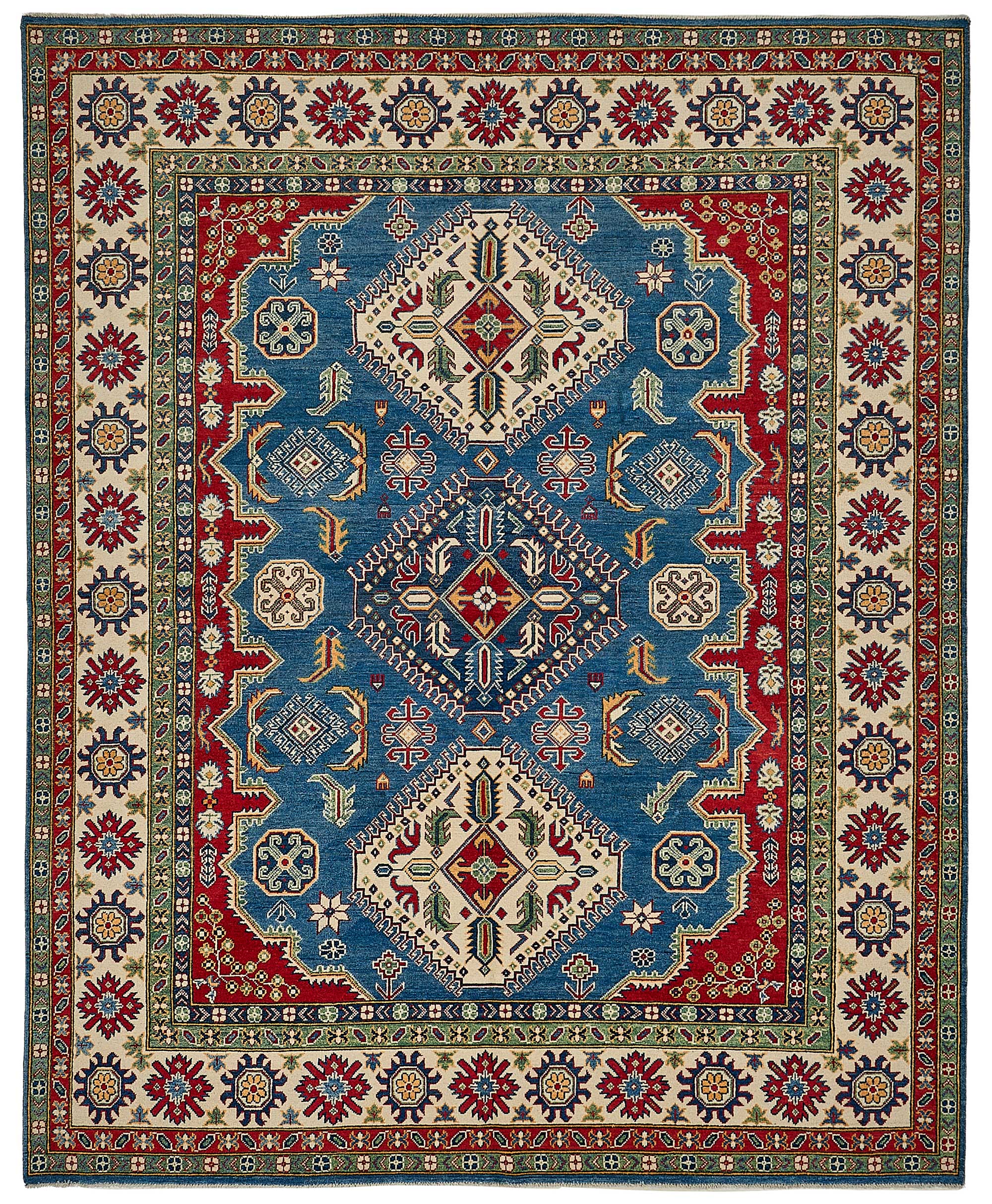 8x10 Blue Traditional Medallion Oushak Rug - 51617