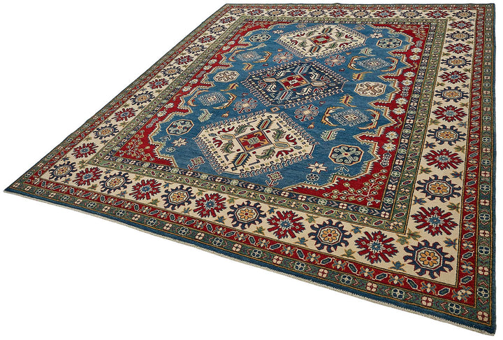8x10 Blue Traditional Medallion Oushak Rug - 51617