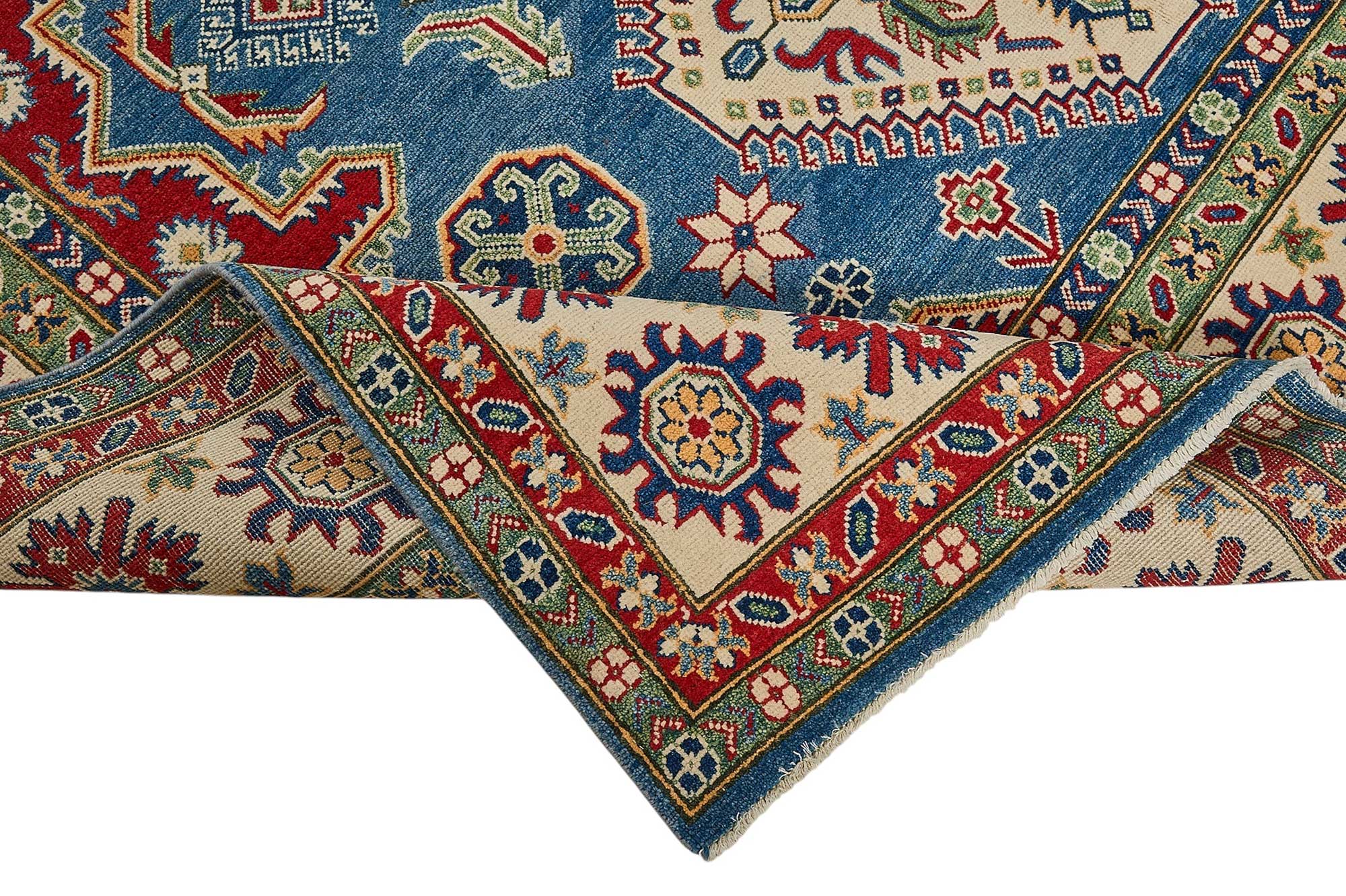 8x10 Blue Traditional Medallion Oushak Rug - 51617