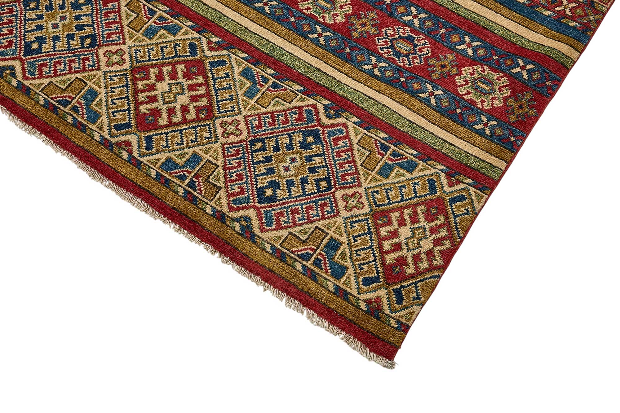9x12 Red Handmade Striped Oushak Rug - 51618