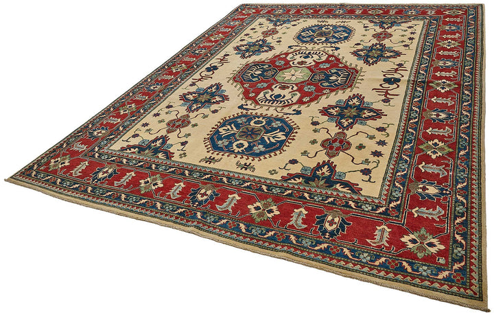 9x12 Beige Turkish Medallion Oushak Rug - 51619