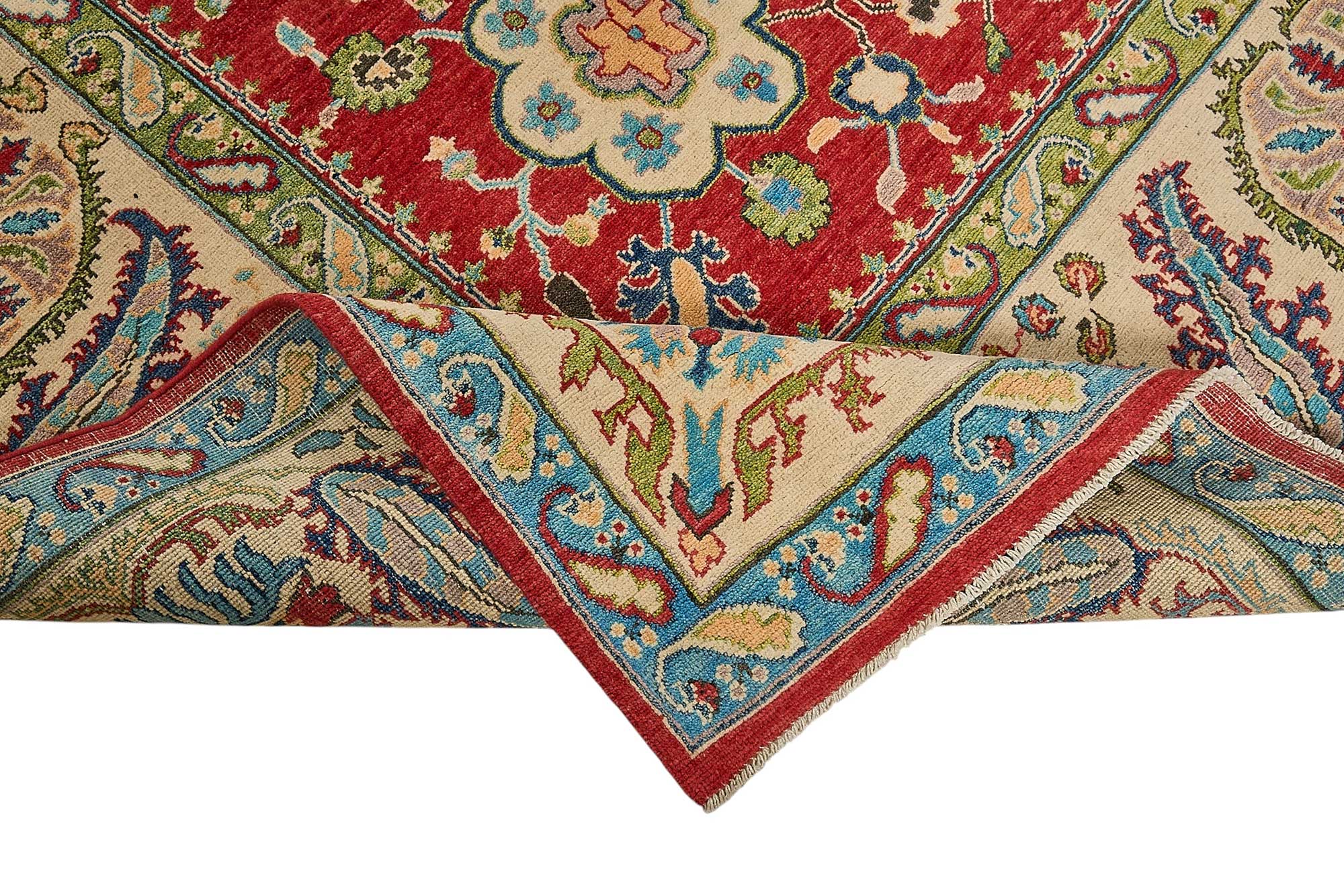 8x11 Red Floral Medallion Oushak Rug - 51620