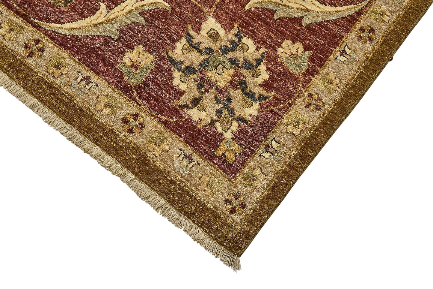 10x14 Yellow Traditional Floral Oushak Rug - 51625