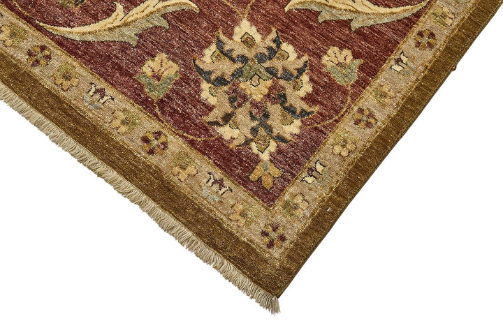 10x14 Yellow Traditional Floral Oushak Rug - 51625