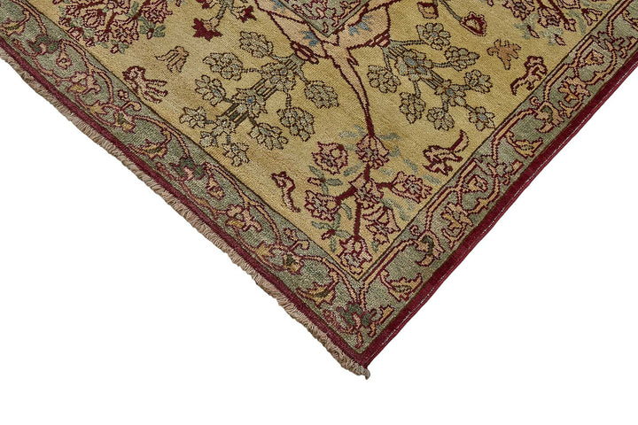 10x13 Beige Traditional Floral Oushak Rug - 51629