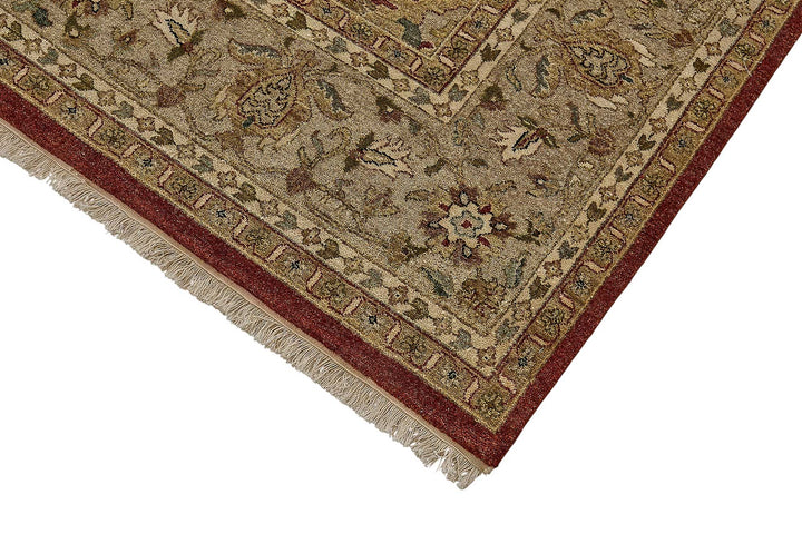 8x10 Red Handmade Floral Oushak Rug - 51630