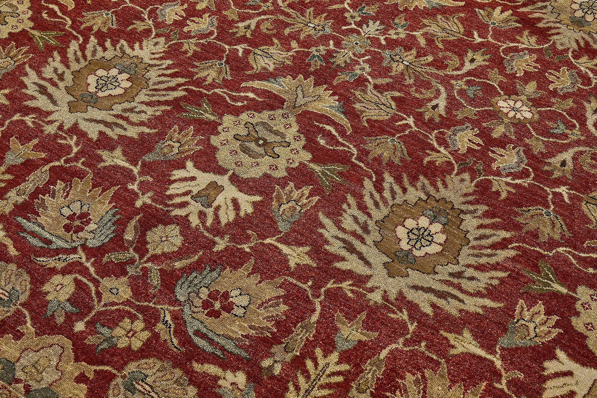 8x10 Red Handmade Floral Oushak Rug - 51630