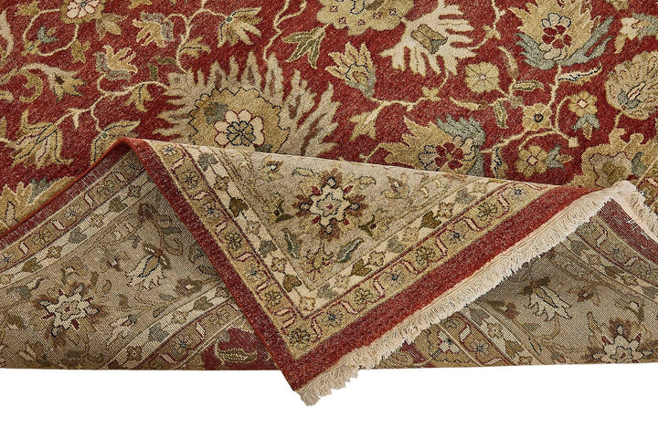 8x10 Red Handmade Floral Oushak Rug - 51630