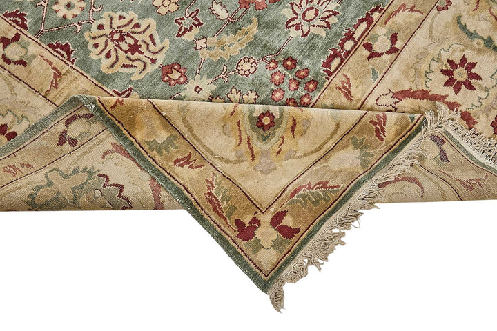 10x14 Beige Floral Oushak Rug - 51632
