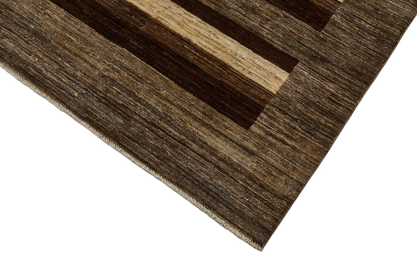 8x10 Brown Contemporary Striped Oushak Rug - 51633