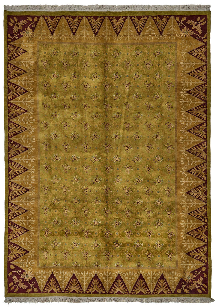 10x13 Green Contemporary Oushak Rug - 51636