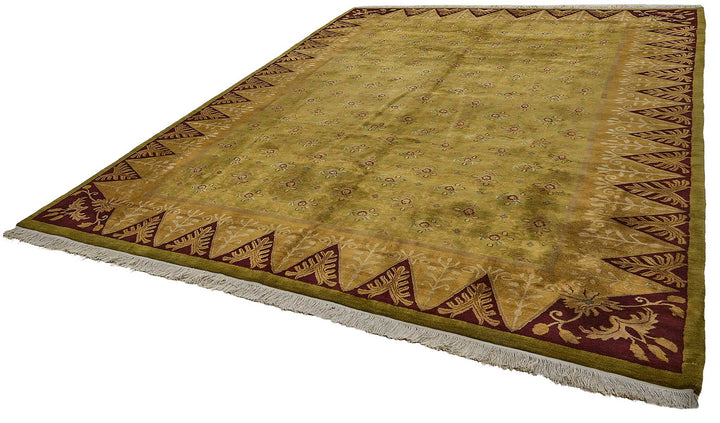 10x13 Green Contemporary Oushak Rug - 51636