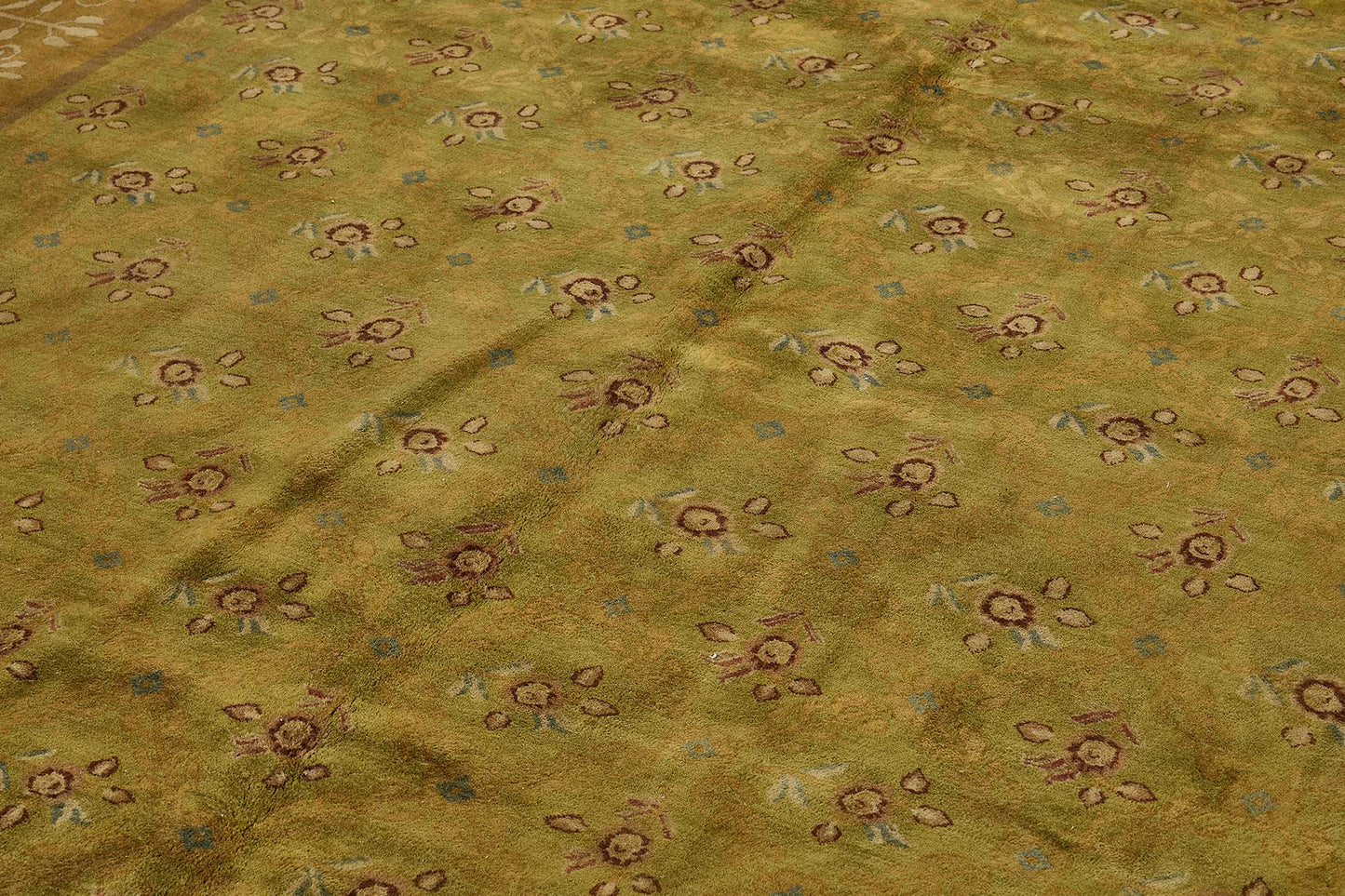 10x13 Green Contemporary Oushak Rug - 51636