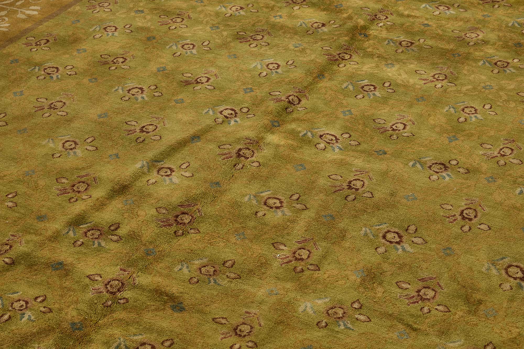 10x13 Green Contemporary Oushak Rug - 51636