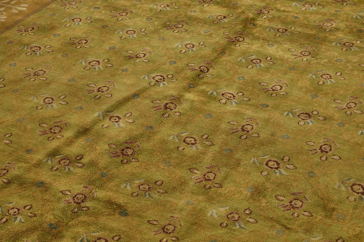 10x13 Green Contemporary Oushak Rug - 51636
