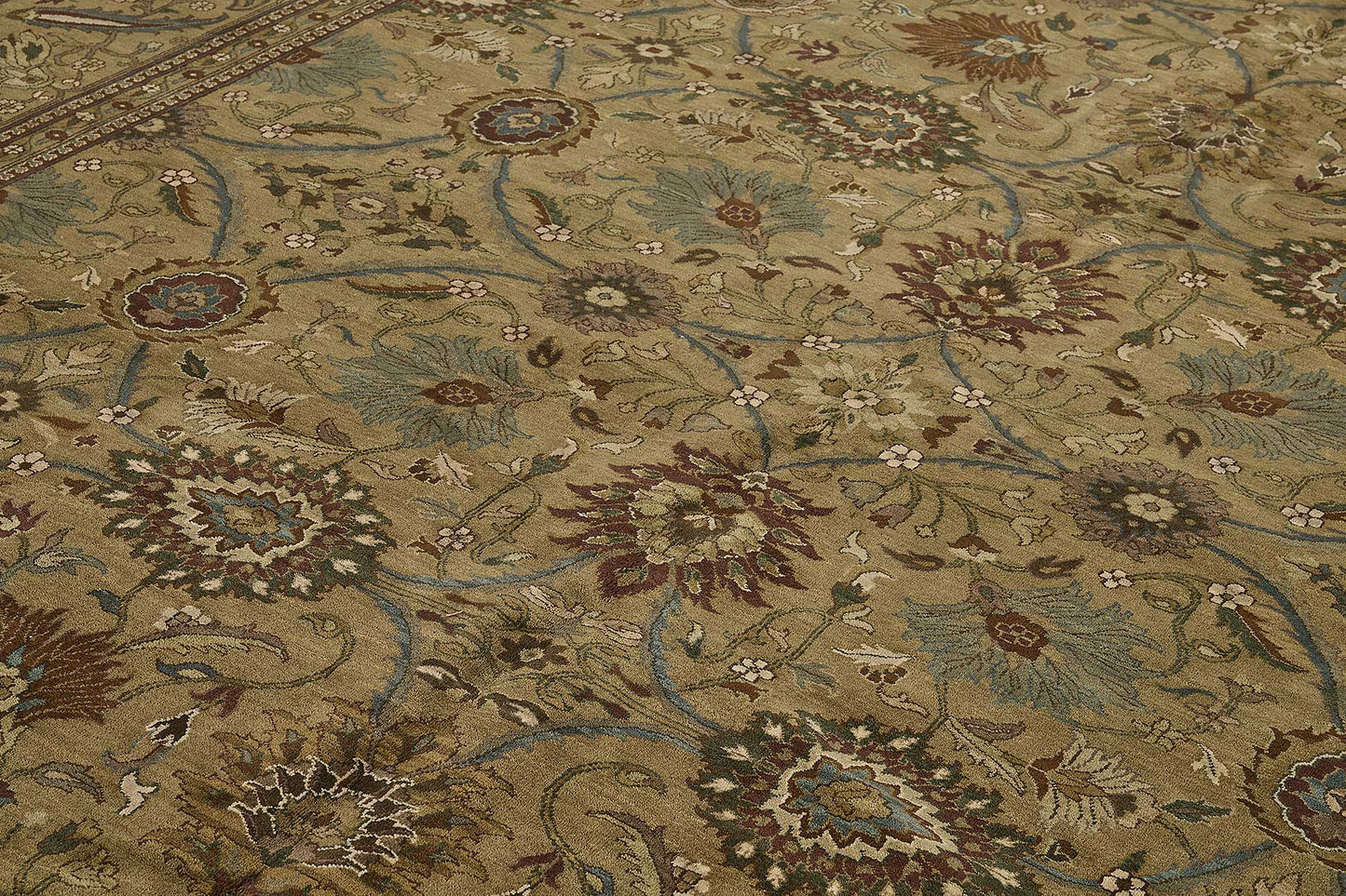 10x14 Brown Traditional Floral Oushak Rug - 51637