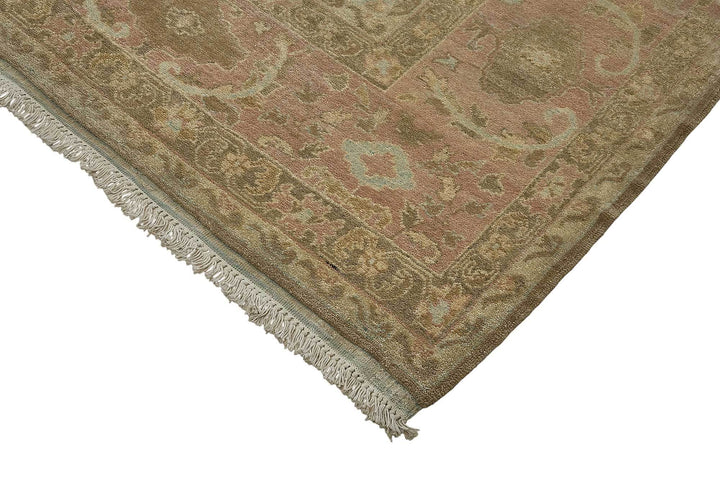 12x15 Brown Handmade Floral Oushak Rug - 51638