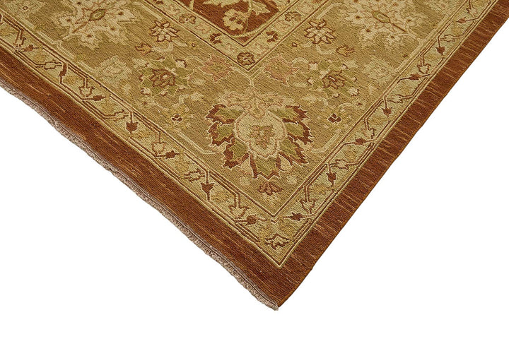 9x12 Red Turkish Floral Oushak Rug - 51639