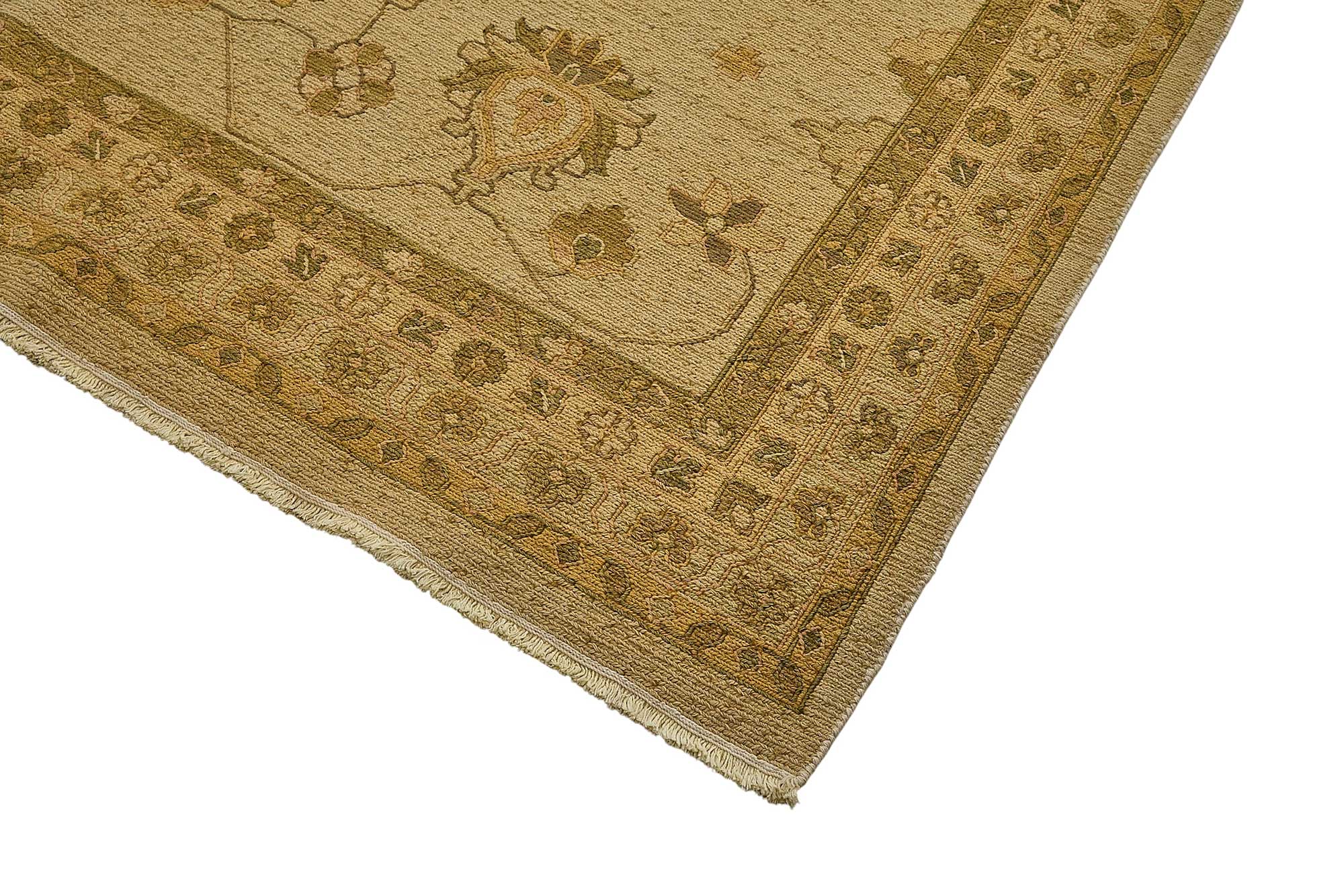10x14 Beige Floral Oushak Rug - 51640
