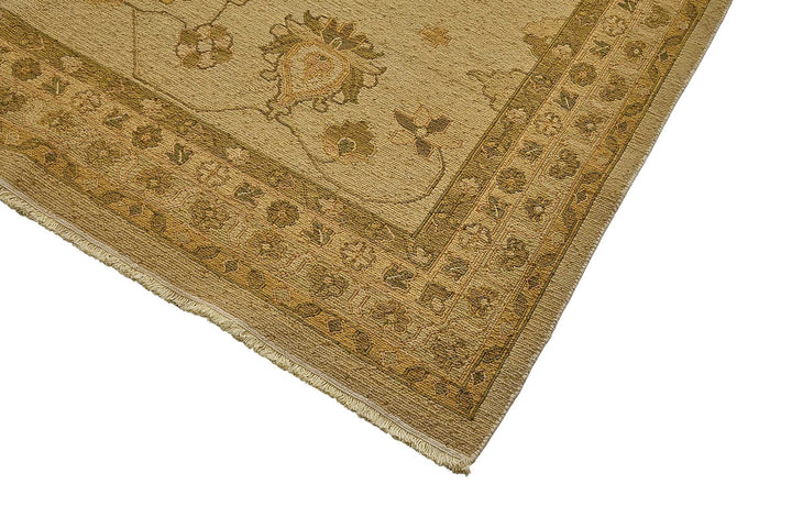 10x14 Beige Floral Oushak Rug - 51640