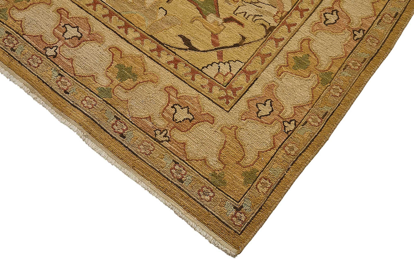 8x11 Yellow Floral Medallion Oushak Rug - 51644