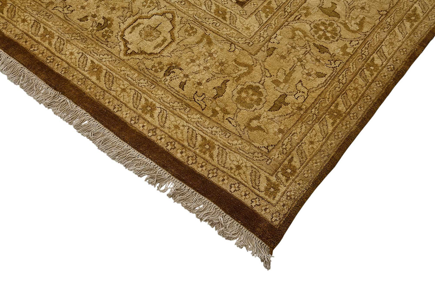 9x12 Beige Turkish Floral Oushak Rug - 51647