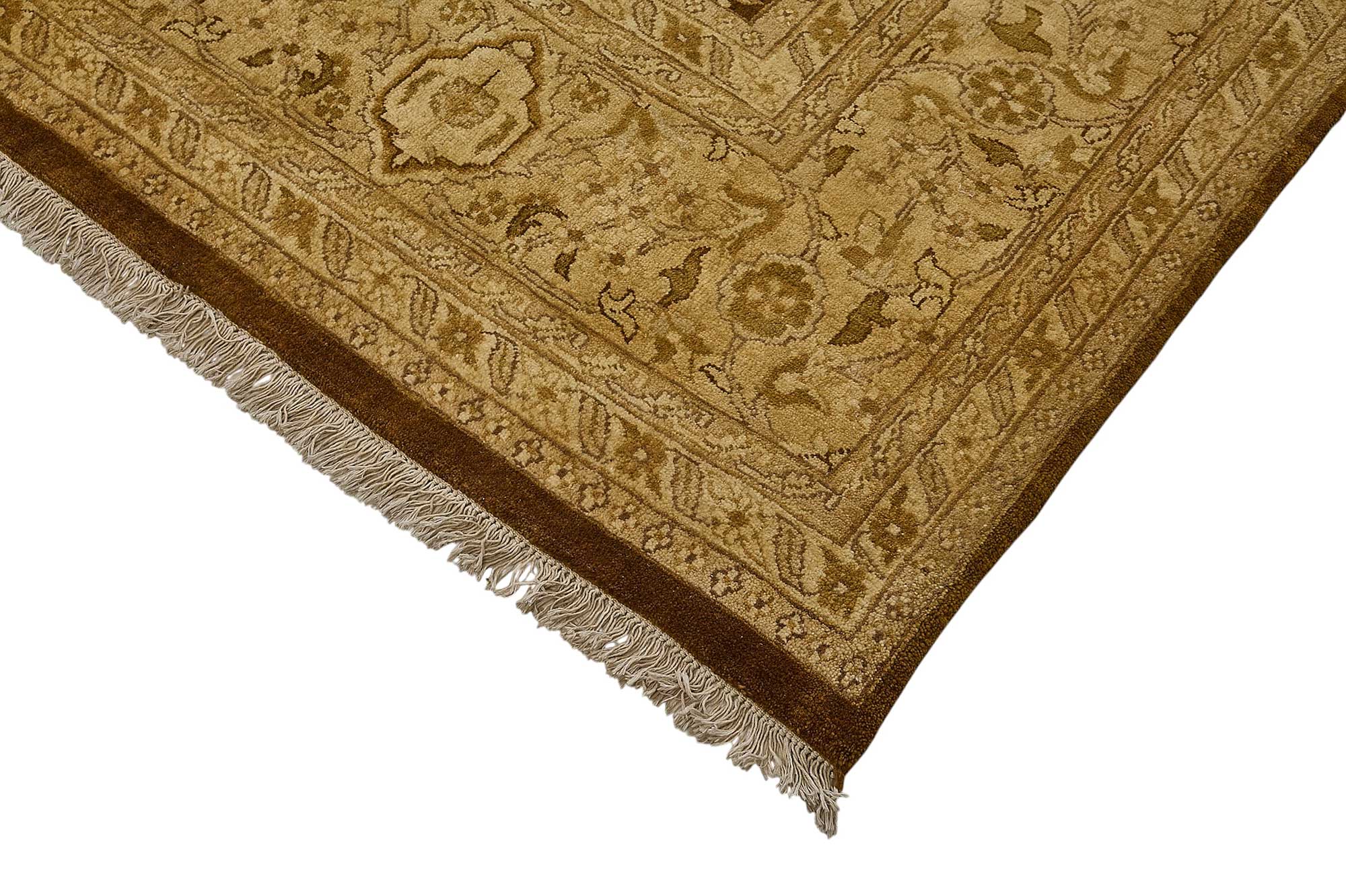 9x12 Beige Turkish Floral Oushak Rug - 51647