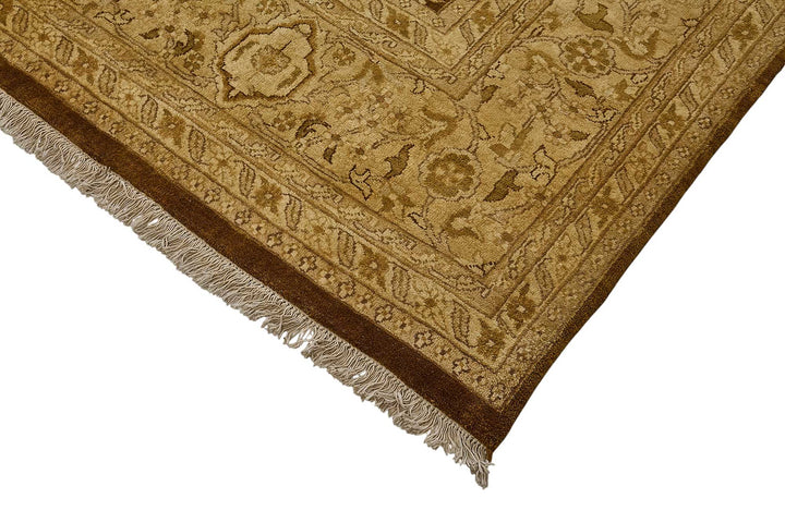 9x12 Beige Turkish Floral Oushak Rug - 51647