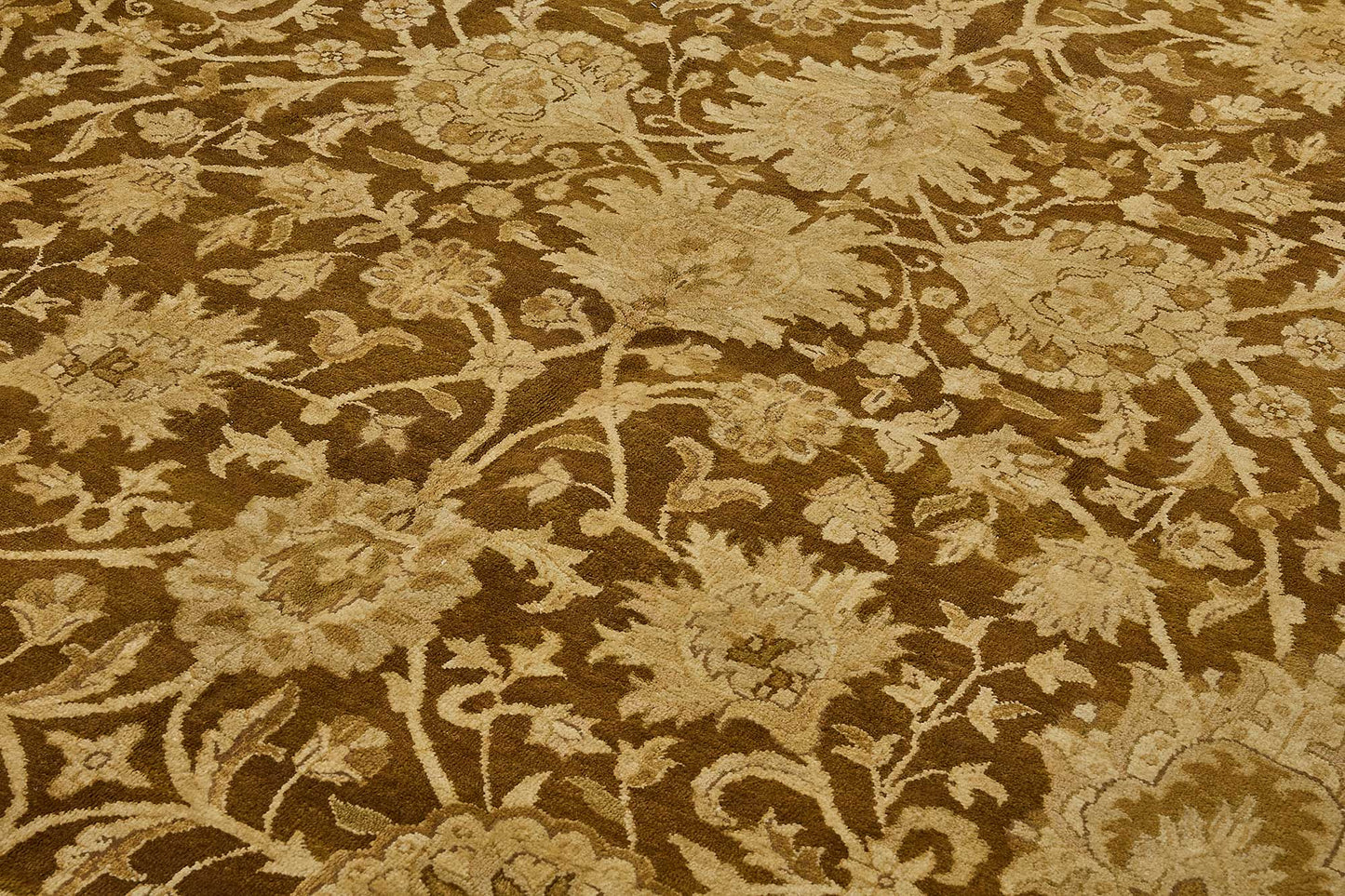 9x12 Beige Turkish Floral Oushak Rug - 51647