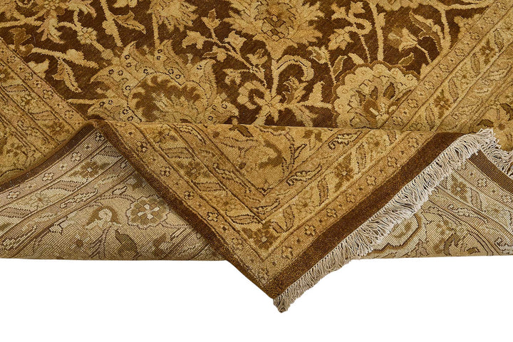 9x12 Beige Turkish Floral Oushak Rug - 51647