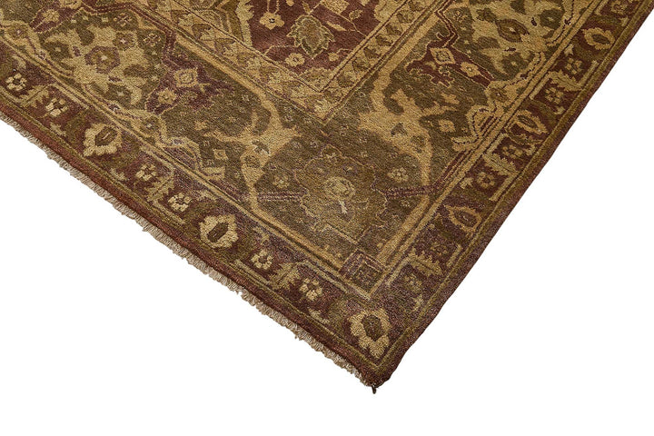 9x12 Beige Floral Oushak Rug - 51648