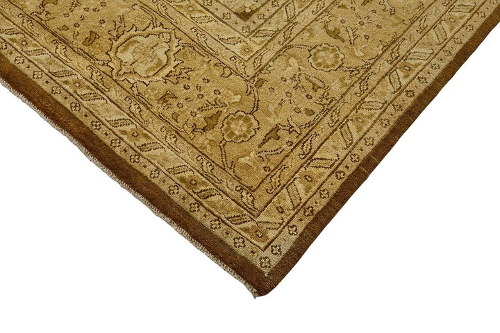 9x12 Beige Traditional Floral Oushak Rug - 51649