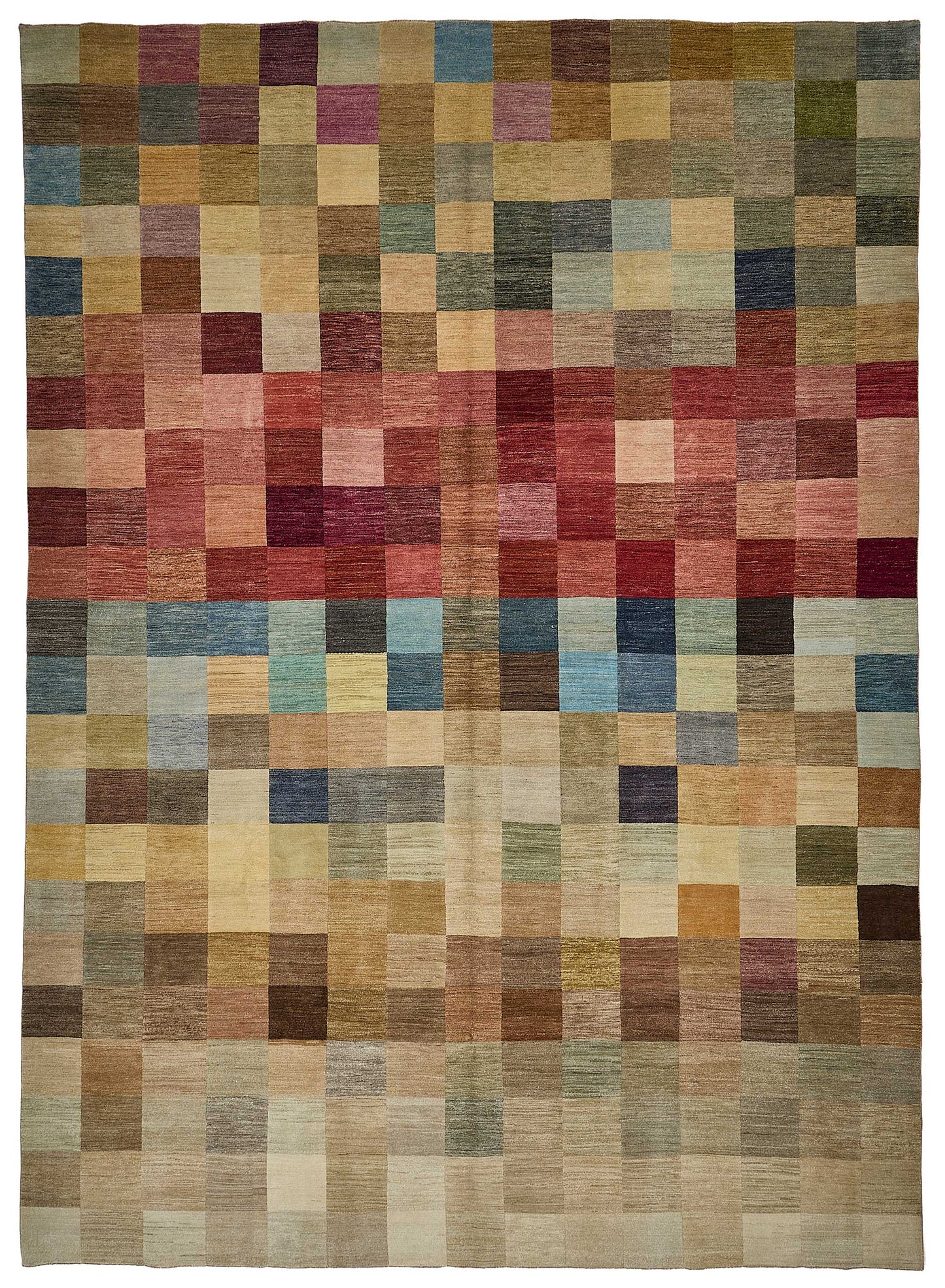10x14 Multicolor Geometric Oushak Rug - 51652