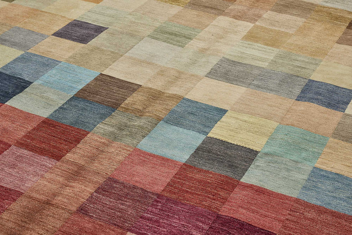 10x14 Multicolor Geometric Oushak Rug - 51652