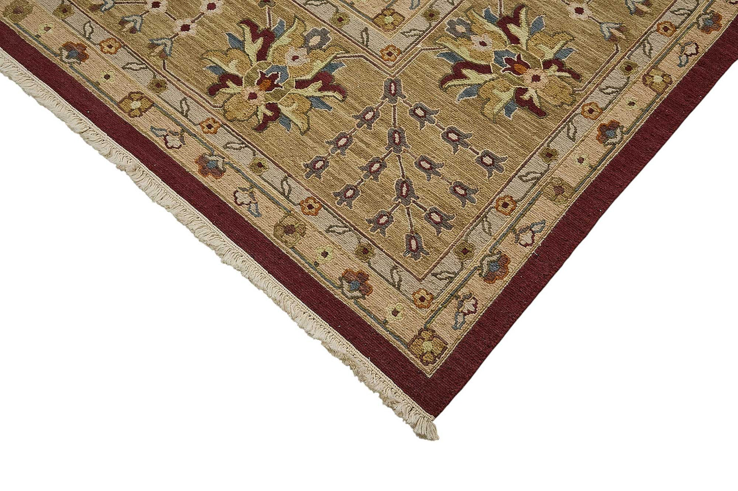 10x13 Red Floral Oushak Rug - 51656