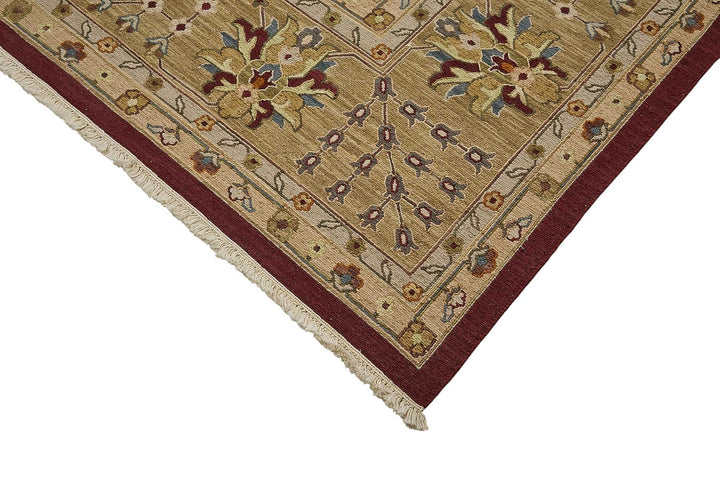 10x13 Red Floral Oushak Rug - 51656