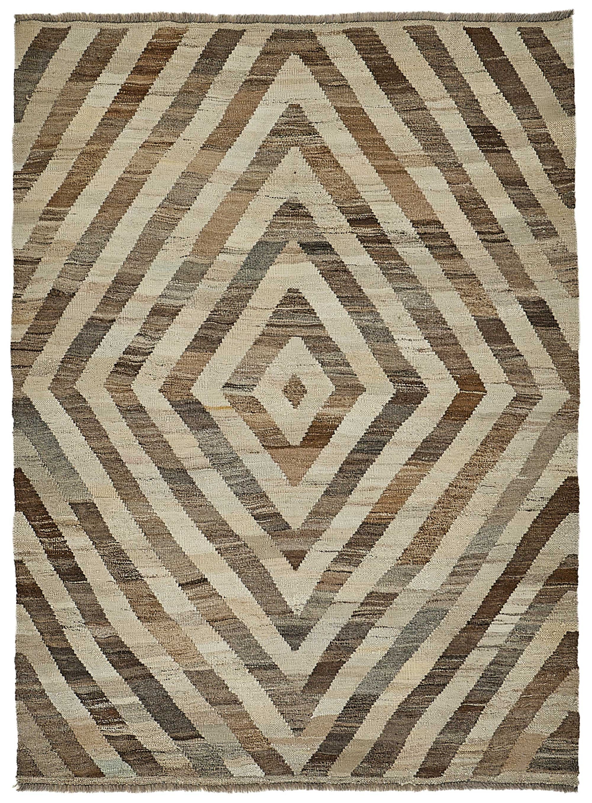 4x5 Contemporary Wool Kilim Rug - 51658