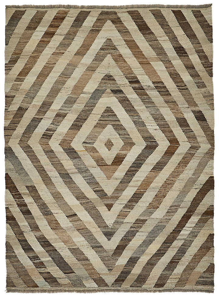 4x5 Contemporary Wool Kilim Rug - 51658