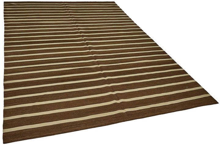 7x9 Contemporary Wool Kilim Rug - 51662