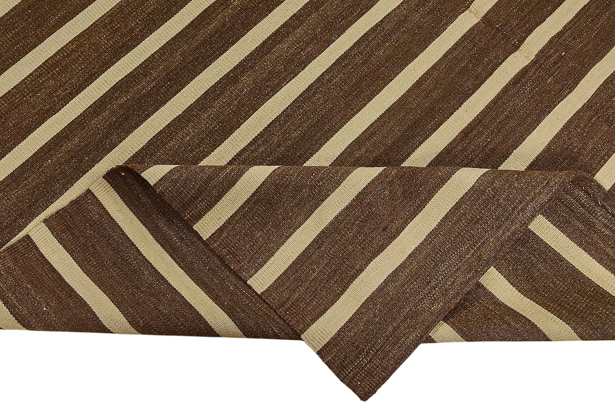 7x9 Contemporary Wool Kilim Rug - 51662