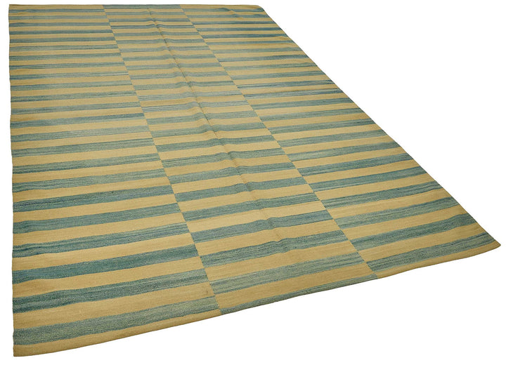6x9 Contemporary Wool Kilim Rug - 51664