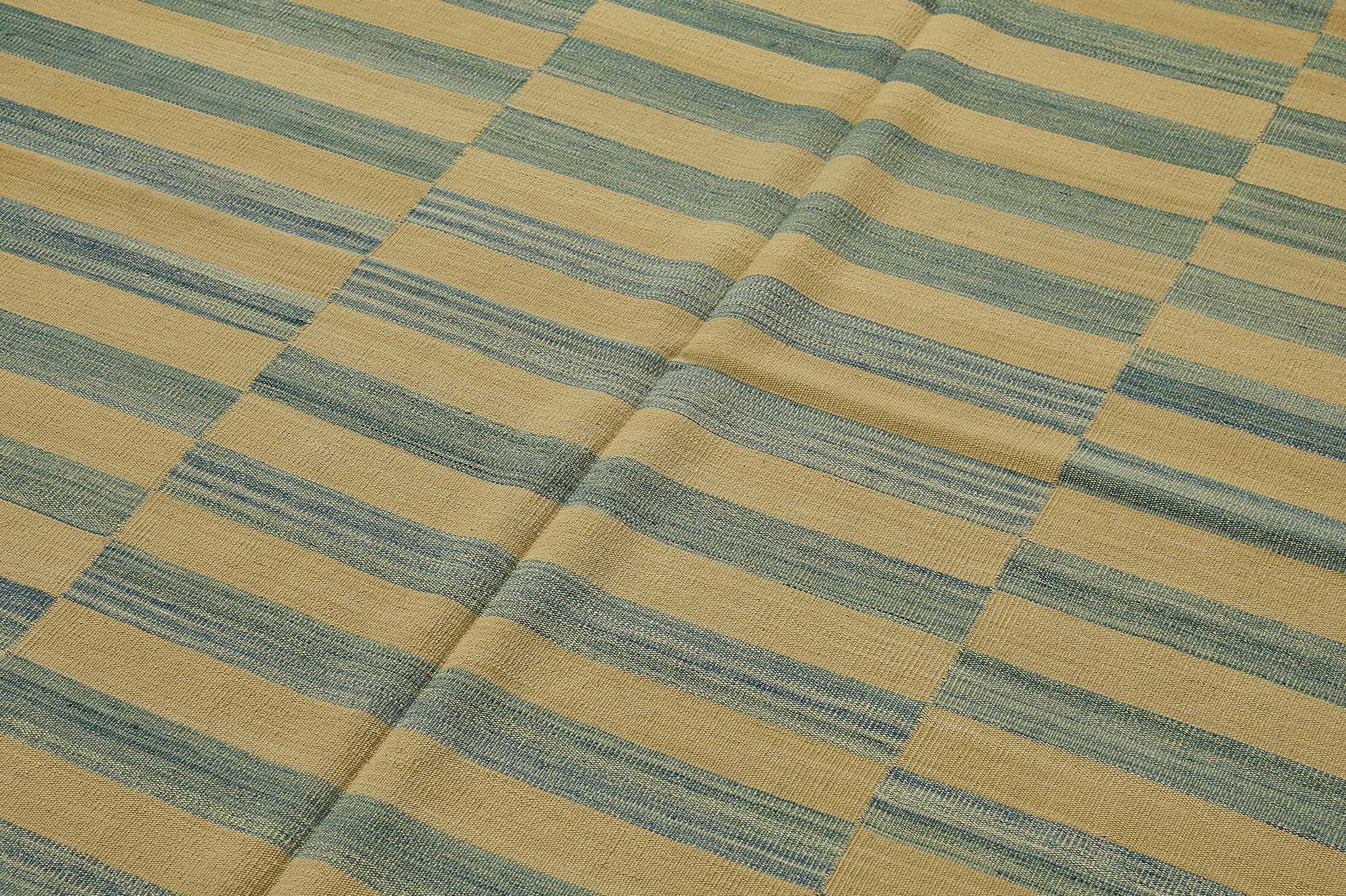 6x9 Contemporary Wool Kilim Rug - 51664