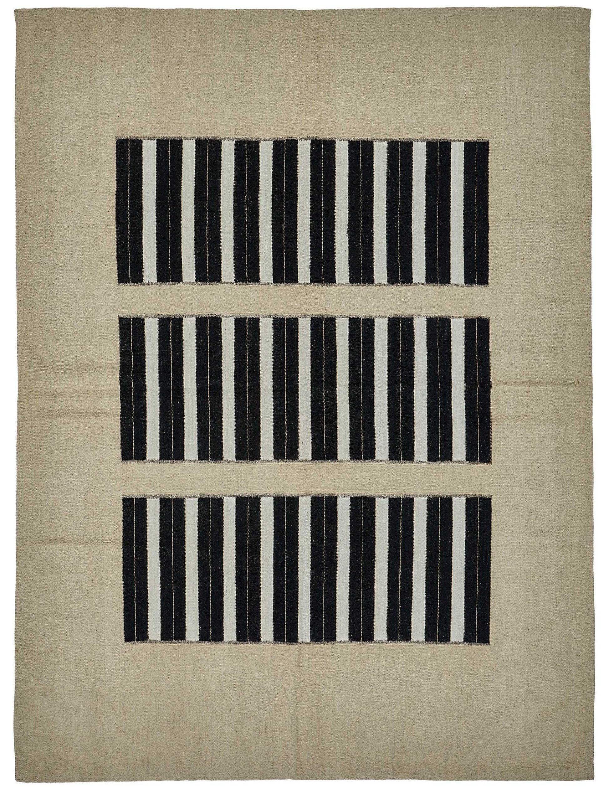 7x9 Contemporary Wool Kilim Rug - 51665