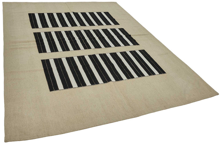 7x9 Contemporary Wool Kilim Rug - 51665