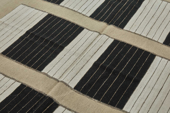7x9 Contemporary Wool Kilim Rug - 51666