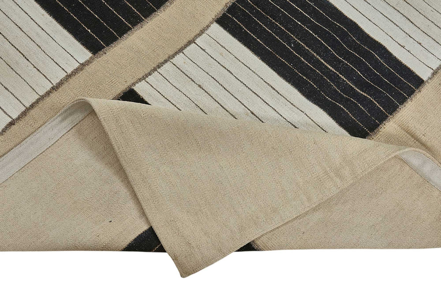 7x9 Contemporary Wool Kilim Rug - 51666